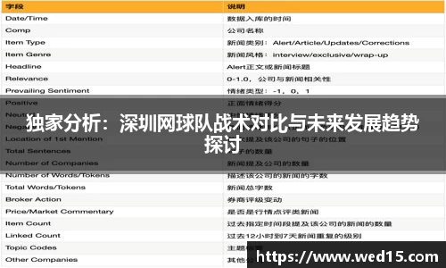 独家分析：深圳网球队战术对比与未来发展趋势探讨