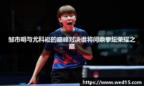 邹市明与尤科崧的巅峰对决谁将问鼎拳坛荣耀之巅